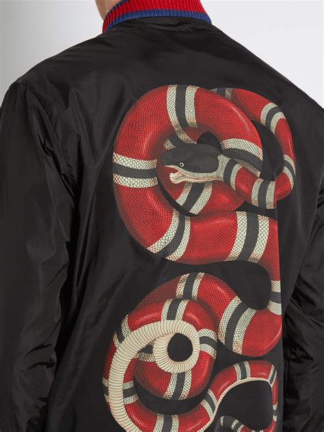 gucci snake bomberf|Gucci Space Snake Bomber Jacket .